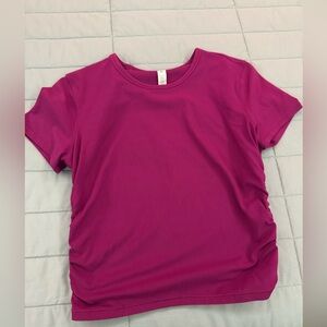 Lululemon Athletica Magenta Short Sleeve Top